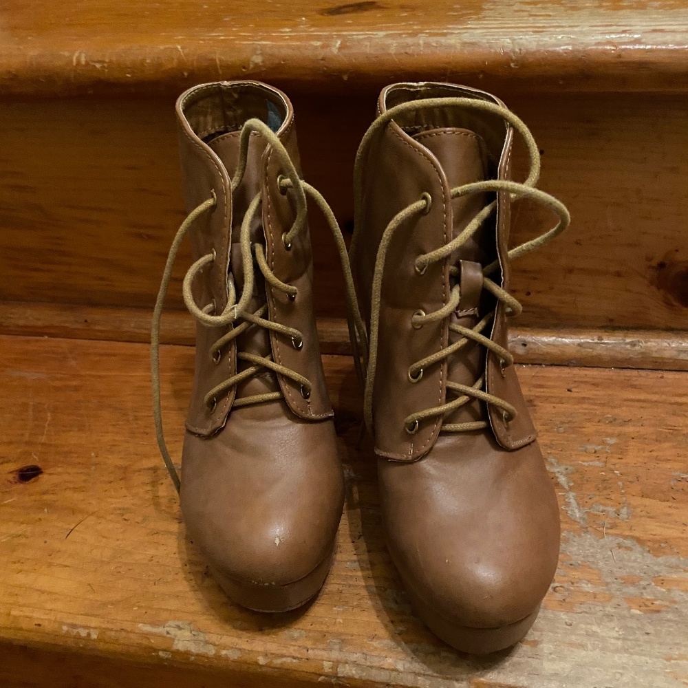 Brown booties